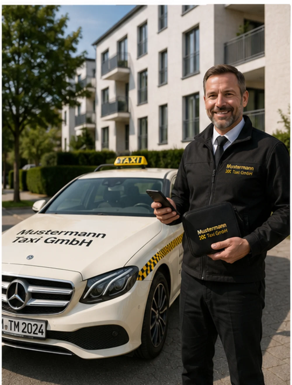 Beispiel eines Taxiunternehmens als Betreiber eines zusätzlichen Serviceangebots